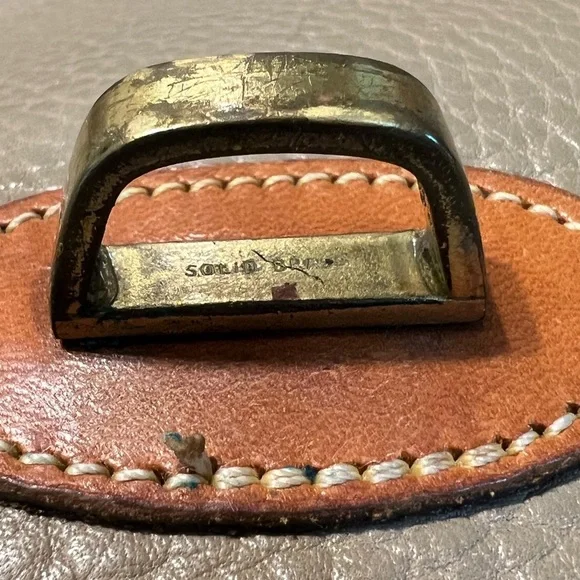 Dooney & Bourke Vintage Leather Crossbody Bag Taupe/Brown - Picture 12 of 16